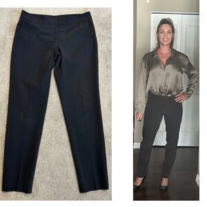 Brunello Cucinelli women’s dark chocolate, brown slim fit ankle pants Sz 10